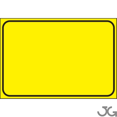 Señal de obras. Panel genérico con la inscripción que corresponda. Fondo amarillo. Placa rectangular fabricada en acero galvanizado, con espesor de la chapa  1,5 mm,