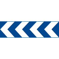Otras señales de indicación 15 Panel direccional curva peligrosa Azul/Blanco 1650x450mm
