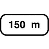 Paneles complementarios S-800 Distancia al comienzo del peligro o prescripción