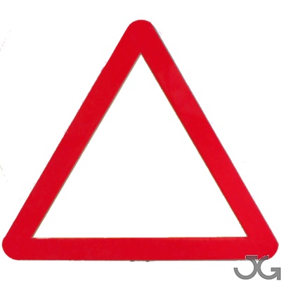 Señal MOPU acero triangular Señales de advertencia de peligro