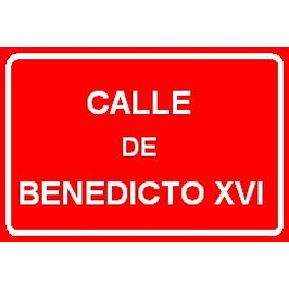 Placas de calle  Placa de calle con borde de 1cm de medidas 48x30cm