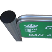 Placa calle aluminio perfil de 60mm de 50x33 cm con vinilo