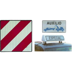 Placas indicadoras y de transporte