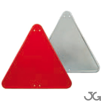 Placa Triangular genérica roja de 70cm lado.