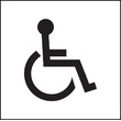 Plantilla señal espacio reservado a discapacitados minusválidos
