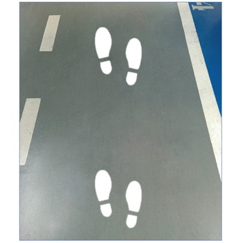 Plantillas para suelo precortada acero galvanizado 1x1m