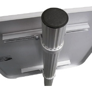 Poste aluminio anodizado