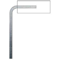 Postes de acero para señales AIMPE BAC-1MODULO Poste banderola AIMPE clásico doble, incluido anclaje 1 tubo para 1 panel