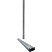 Poste rectangular 80x40x1.5mm Tapa Plástico. Galvanizado Frio