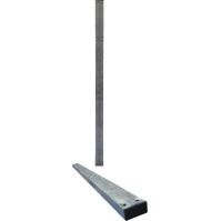 Postes de soporte y sujeción de señales de tráfico y carteles  Poste rectangular 80x40x1.5mm Tapa Plástico. Galvanizado Frio