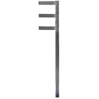 Postes de soporte y sujeción de señales de tráfico y carteles  Poste doble F de 80x40 mm