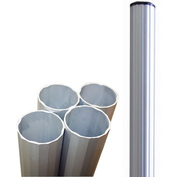 Poste aluminio anodizado