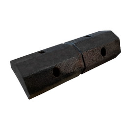 Topes de parking y rampas salvabordillos 1075ASP Tope de goma para Parking de 48x16x10cm