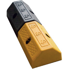 Topes de parking y rampas salvabordillos 1075c Tope de goma para Parking de 50x16x10cm