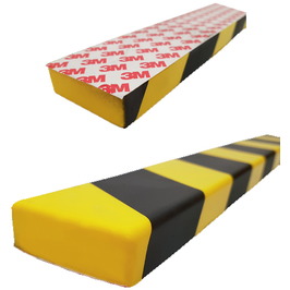 Esquineras y cantoneras de caucho 2107E Esquinera protección antigolpes Tipo E de 20 x 60 mm