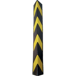 Esquineras y cantoneras de caucho 4014A Esquinera rectangular con reflectante para protección de columnas