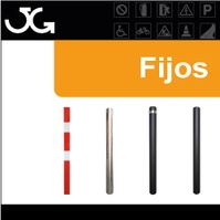 Pilonas o bolardos metálicos Fijos