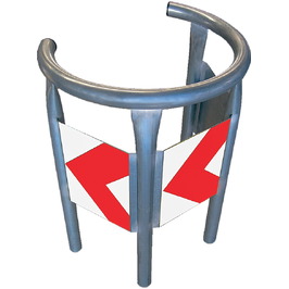 Protectores metálicos para mobiliario urbano 680 Protector circular para farola y postes R/B