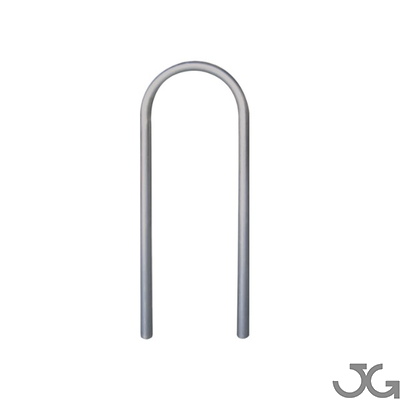 Protector peatones ECO. Fabricado en perfil circular galvanizado o lacado amarillo. Diámetro de tubo: 4cm. Ancho: 45cm. Barandilla, horquilla o valla para delimitar