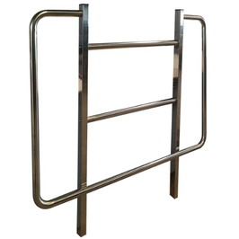Protectores metálicos para mobiliario urbano 690 Protector o sujeta contenedor acero inoxidable