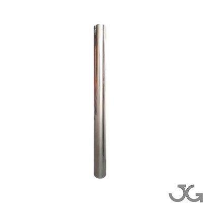 Bolardo metálico fijo de acero inoxidable calidad AISI-304. Pilona fija