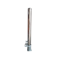 Pilonas o Bolardos metálicos Extraíbles 710EX Bolardo extraíble de acero inoxidable AISI-304, incluye base y llave
