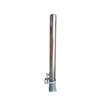 Bolardo extraíble de acero inoxidable AISI-304, incluye base y llave