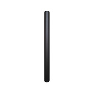 Bolardo fijo de acero lacado en negro metalizado