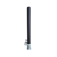 Bolardo extraíble de acero lacado negro forja, incluye base y llave