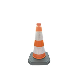 Cono Pesado 90111N Cono PVC Reciclado 46cm 2 bandas 10cm Réflex