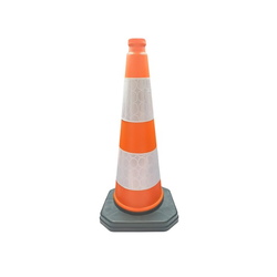 Cono Pesado 90112 - Cono PVC Reciclado 75cm 2 bandas 15cm Réflex Cono Pesado 90112 Cono PVC Reciclado 75cm 2 bandas 15cm Réflex
