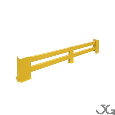 Protector industrial adaptable Protector industrial (fabricada en acero) con perfil anti empotramiento para interior de recintos, lacado al horno en amarillo.