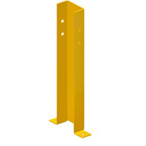 Protector de estanterías industriales, fabricada en acero de alta calidad lacado al horno en color
amarillo. Protector metálico de estanterías contra golpes de carretillas y otros