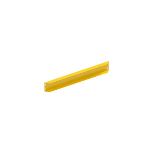 Protector de estanterías industriales, fabricada en acero de alta calidad lacado al horno en color
amarillo. Protector metálico de estanterías contra golpes de carretillas y otros