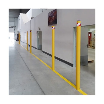 Bolardo de polietileno amarillo Ø110 mm y Ø170 mm