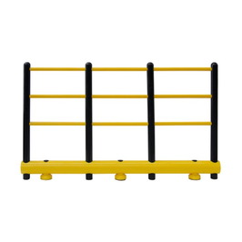 Protectores anticolisión de Polietileno  Barandilla de protección en polietileno amarillo Ø120 mm