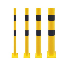 Protectores anticolisión de acero  Bolardo protector metálico de 100cm altura y diferentes díametros