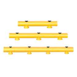 Protectores anticolisión de Polietileno  Guardarraíl de polietileno amarillo Ø100