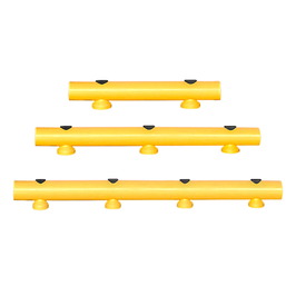 Protectores anticolisión de Polietileno  Guardarraíl de polietileno amarillo Ø100 mm
