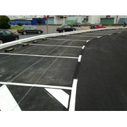 Tope de caucho para parking de 60x15x11,5cm
