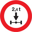 R-202 Limitación de peso por eje