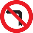 R-303 Giro a la izquierda prohibido