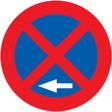 R-307b Parada y estacionamiento prohibido a la izquierda