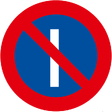 R-308a Estacionamiento prohibido los días impares