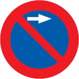 R-308f Estacionamiento prohibido a la derecha