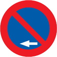 R-308g Estacionamiento prohibido a la izquierda