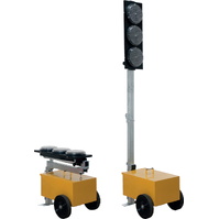 Semáforos, cascadas, placas cubre zanjas 2005 Juego semáforo portátil plegable LED (pareja)