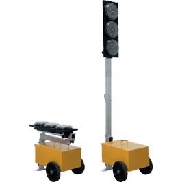Semáforos, cascadas, placas cubre zanjas 2005 Juego semáforo portátil plegable LED (pareja)