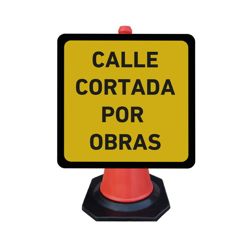 Se fijan fácilmente sobre cualquier tipo de cono de 50 y 75cm del mercado. Fabricadas en resistente poliestireno tienen cierta flexibilidad para evitar roturas con el roce de los vehículos. Ocupan muy poco espacio cuando están almacenadas. No sobre