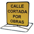 Señal MOPU QUADRADA en PS con vinilo Réflex N1 para trípodes plegables